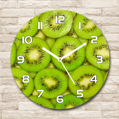 Wanduhr rund Kiwi