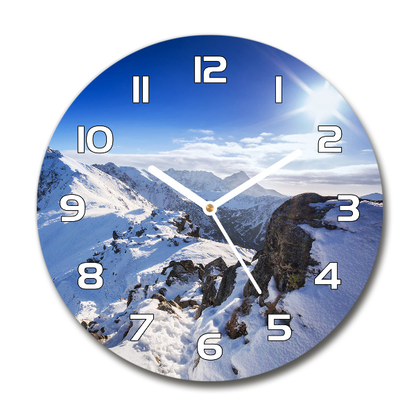 Wanduhr rund Tatra-Gipfel