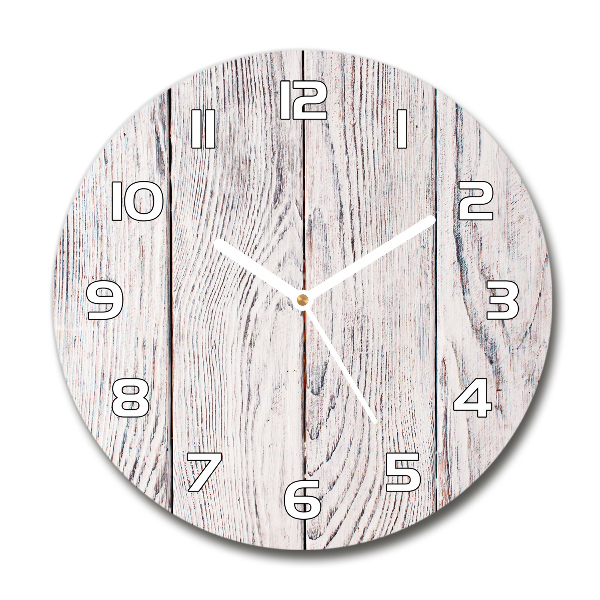 Wanduhr rund Holzwand