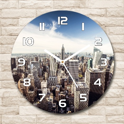 Wanduhr rund New York