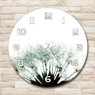 Wanduhr rund Löwenzahnsamen