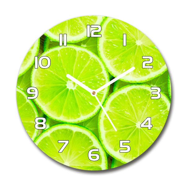Wanduhr glas rund Limes