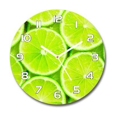 Wanduhr glas rund Limes