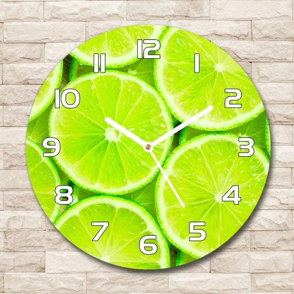 Wanduhr glas rund Limes