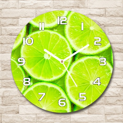 Wanduhr glas rund Limes