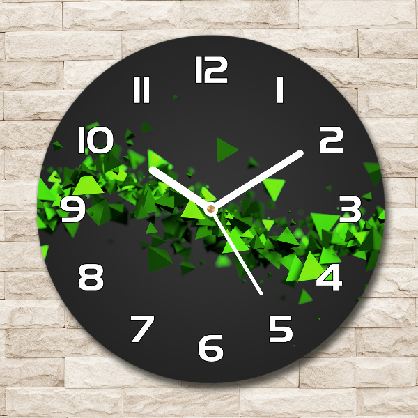 Wanduhr rund Geometrische Welle