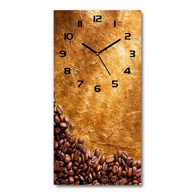 Moderne wanduhr Kaffeebohnen
