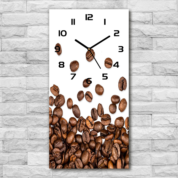 Wanduhr Kaffeebohnen
