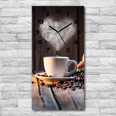 Wanduhr Eine Tasse Kaffee
