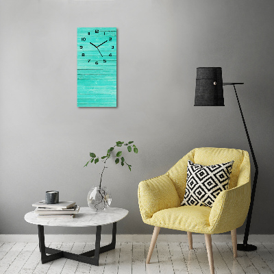 Moderne wanduhr Grüne Bretter