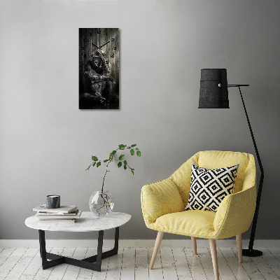 Moderne wanduhr Gorilla