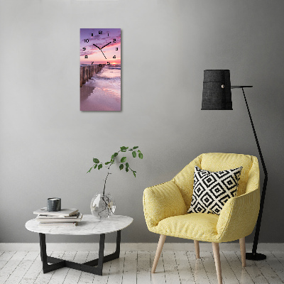 Moderne wanduhr Wellenbrecher