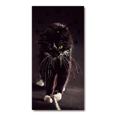Wanduhr Schwarze Katze