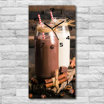 Moderne wanduhr Milchshakes