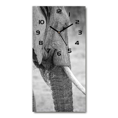 Moderne wanduhr Elefant