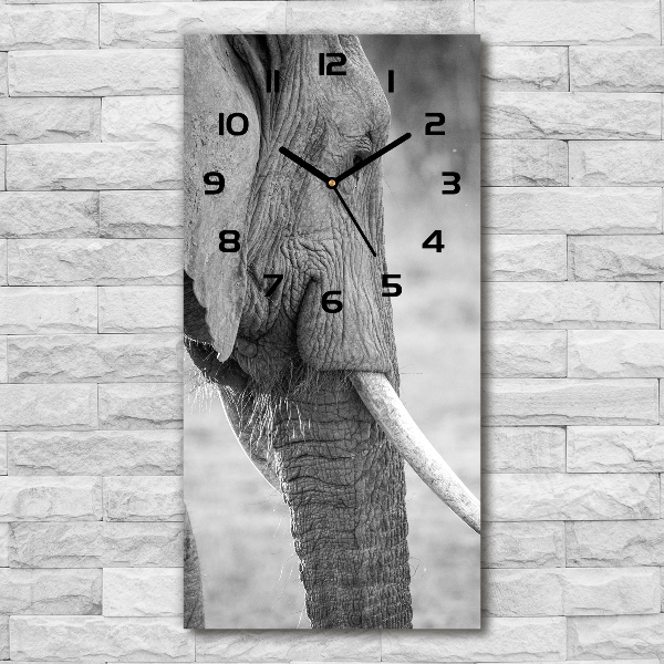 Moderne wanduhr Elefant