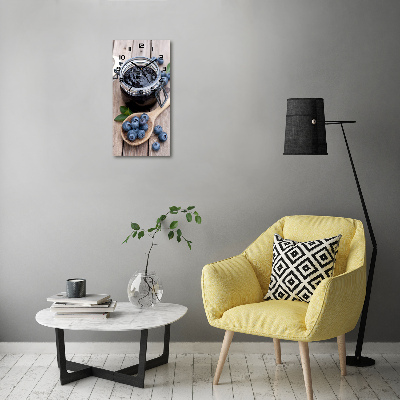 Moderne wanduhr Blaubeermarmelade