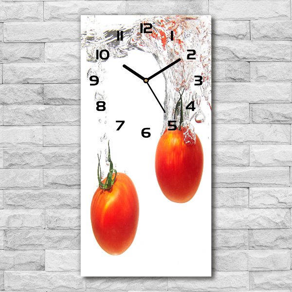 Wanduhr Tomaten unter Wasser