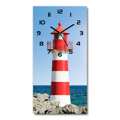 Moderne wanduhr Leuchtturm