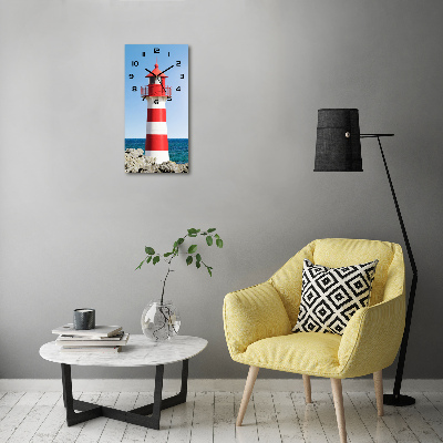Moderne wanduhr Leuchtturm