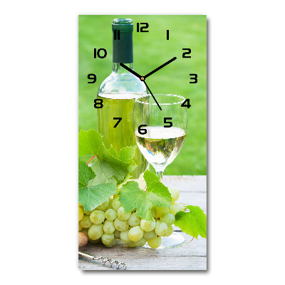 Wanduhr Trauben und Wein