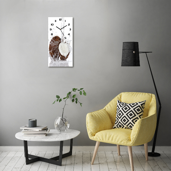 Moderne wanduhr Kokosnuss