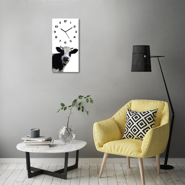 Moderne wanduhr Gefleckte Kuh