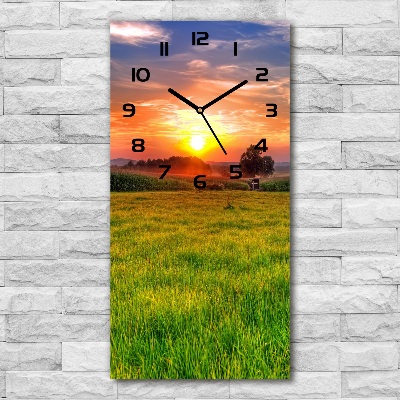Wanduhr Sonnenuntergang