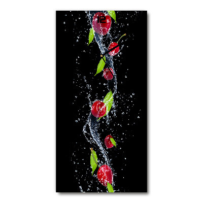 Moderne wanduhr Kirschen