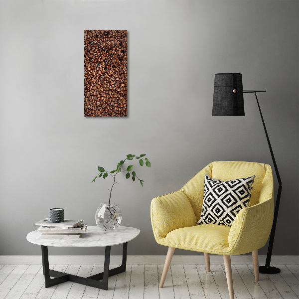 Moderne wanduhr Kaffeebohnen