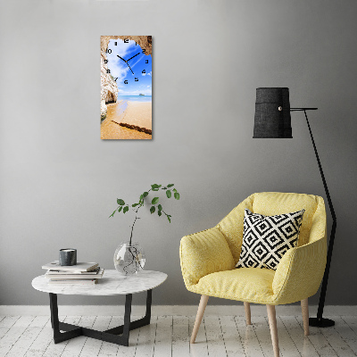 Wanduhr Höhle am Meer