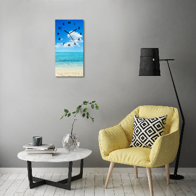 Moderne wanduhr Tropischer Strand