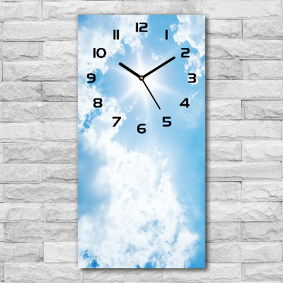 Moderne wanduhr Wolken am Himmel