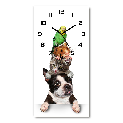 Wanduhr Haustiere