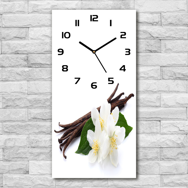 Wanduhr Jasmin und Vanille