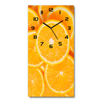 Wanduhr Orangenscheiben