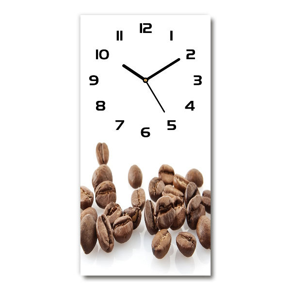 Wanduhr Kaffeebohnen