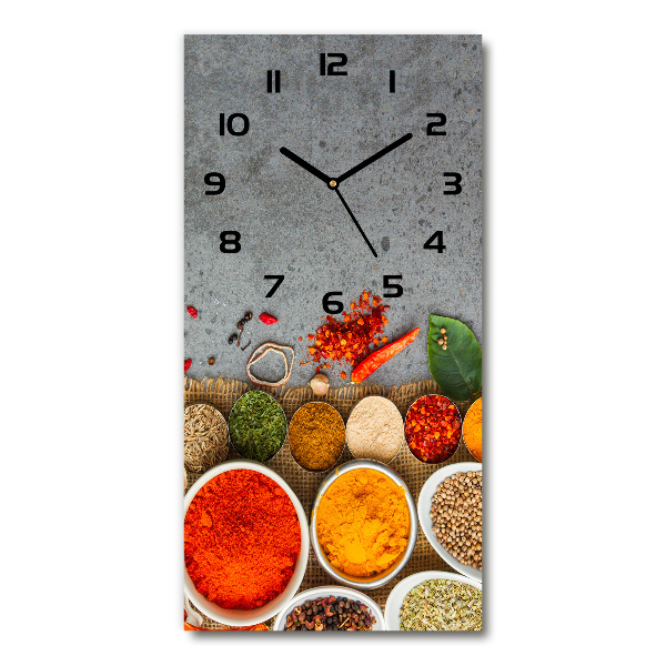 Wanduhr Bunte Gewürze