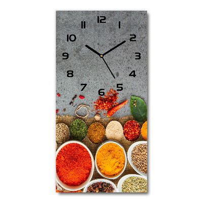 Wanduhr Bunte Gewürze
