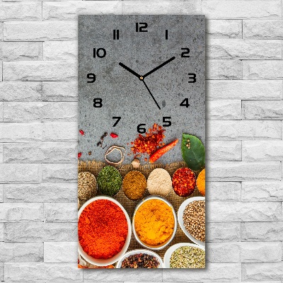 Wanduhr Bunte Gewürze