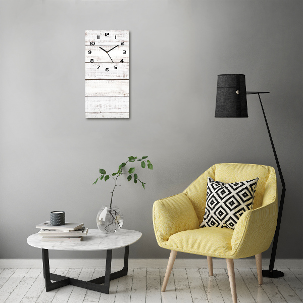 Moderne wanduhr Holzwand