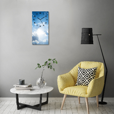 Wanduhr Wolken am Himmel