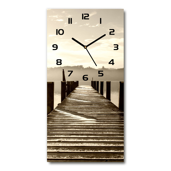 Wanduhr Holzsteg