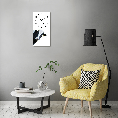 Moderne wanduhr Gefleckte Kuh