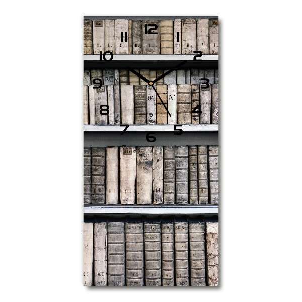 Moderne wanduhr Bücherregal