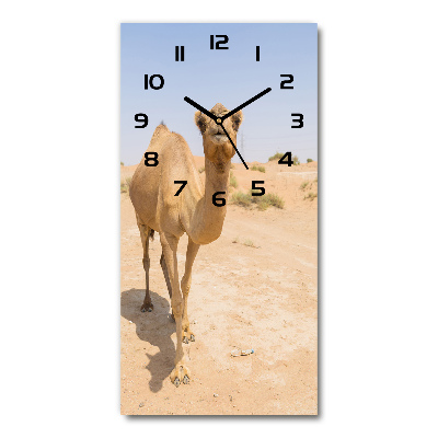 Wanduhr Kamel in der Wüste