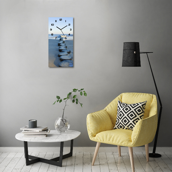 Moderne wanduhr Wellenbrecher