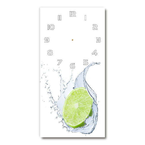 Wanduhr aus glas Kalk