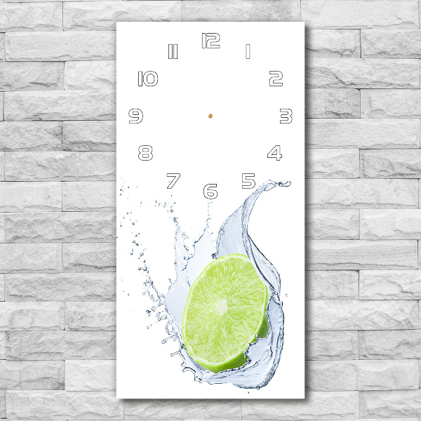 Wanduhr aus glas Kalk