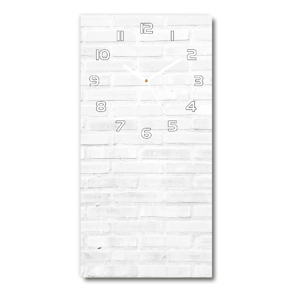 Wanduhr aus glas Ziegelmauer